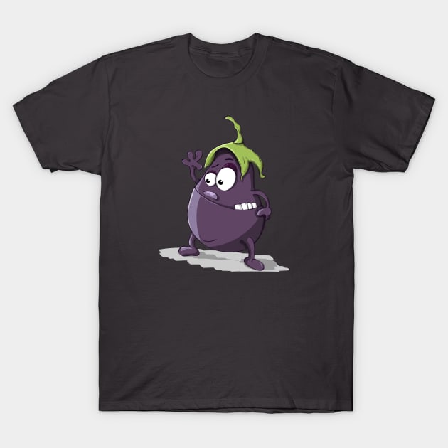 aubergine. T-Shirt by NEWTOM29